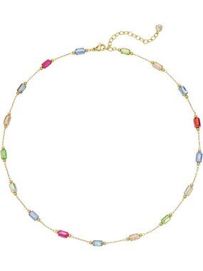 Women's Mixed Color Cube 14k Gold Beaded Pearl Choker Lobster Jewelry Necklace